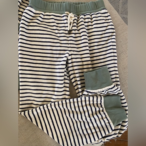 MADEWELL XS MWL Velour Slim Joggers in Stripe (JOGGER ONLY) - Picture 4 of 7